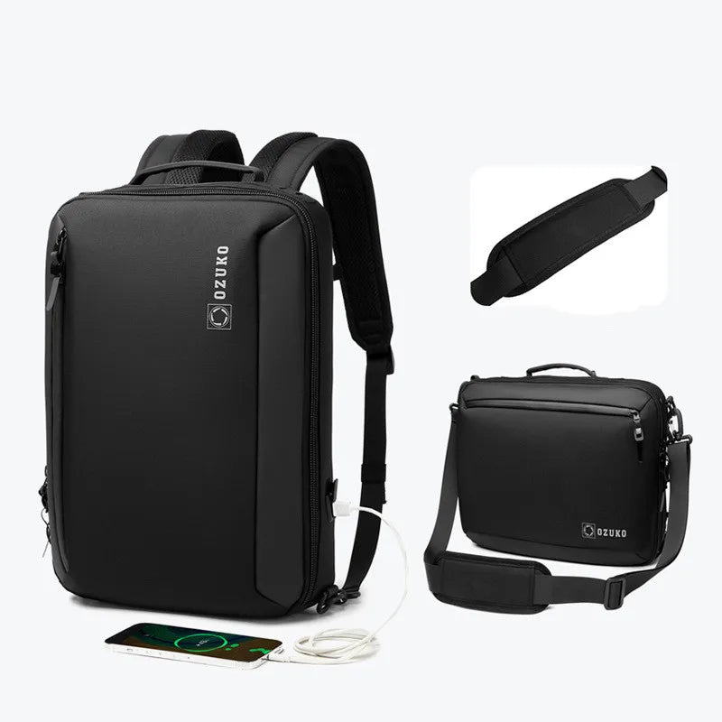 Multifunctional USB Charging Anti-theft Oxford Waterproof Male Backpack